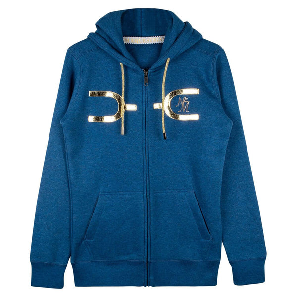 Louis Vuitton Monogram Zip-Up Hoodie In Blue